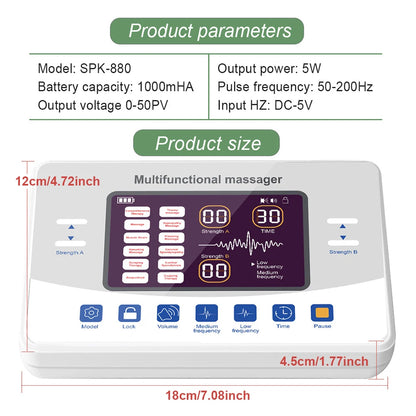 TENS Unit Low-Frequency Pulse Massager