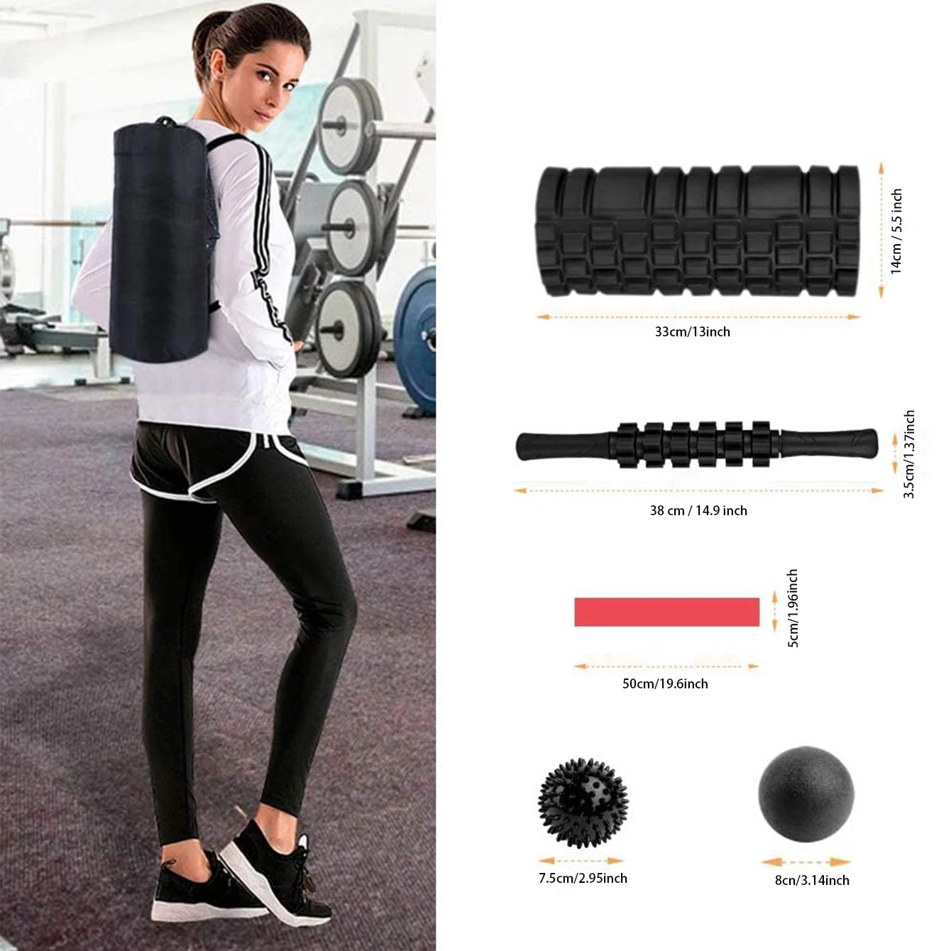 Fitness and Yoga Massagers Set