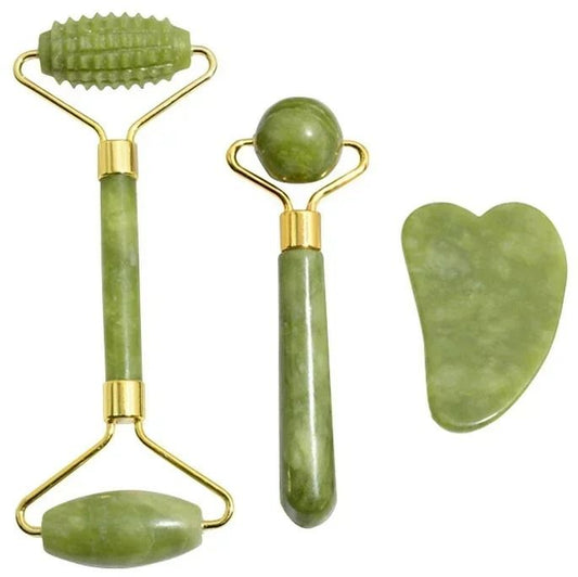 Natural Jade Massager Set